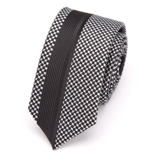 Mens Ties Luxurious Slim Necktie Stripe Tie for Men Business Wedding
