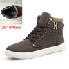 DEKABR 2019 Hot Men Shoes Fashion Warm Fur Winter Men Boots Autumn Leather Footwear For Man New High Top Canvas Casual Shoes Men