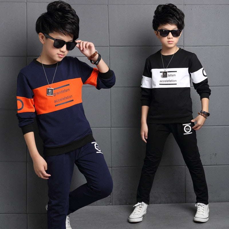Boys Tracksuit 2019 Spring Children Clothing Sets Cotton T-Shirt +  Pants 2 Pcs Sport Suit Boy Clothes Set Costumes