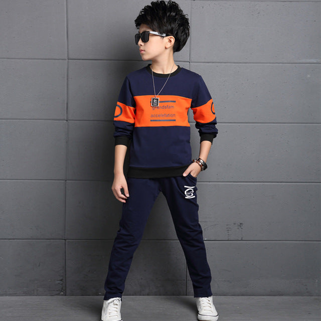 Boys Tracksuit 2019 Spring Children Clothing Sets Cotton T-Shirt +  Pants 2 Pcs Sport Suit Boy Clothes Set Costumes