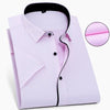 summer large size big Dress shirts wedding men office shirt short sleeve formal business plus 10XL 5XL 9XL 10XL 12XL 54 56 58 60
