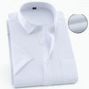 summer large size big Dress shirts wedding men office shirt short sleeve formal business plus 10XL 5XL 9XL 10XL 12XL 54 56 58 60