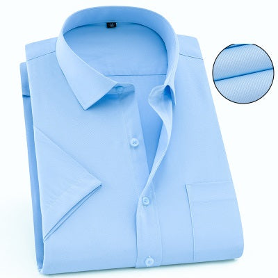 summer large size big Dress shirts wedding men office shirt short sleeve formal business plus 10XL 5XL 9XL 10XL 12XL 54 56 58 60