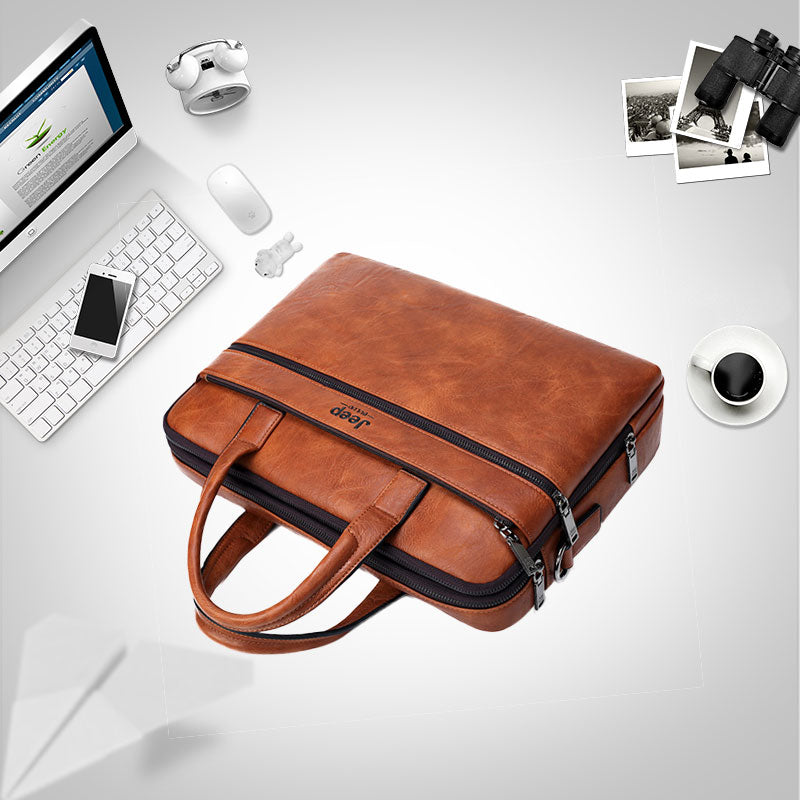 JEEP BULUO Men's Briefcase Bags For 14