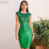 Adyce 2019 New Autumn Green Lace Bandage Dress Women Sexy Hollow Out Bodycon Club Celebrity Evening Runway Party Dress Vestidos - Surprise store