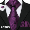 11 Styles Men 100% Silk Tie For Men Wedding Purple Necktie Handkerchief Paisley Jacquard - Surprise store