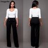 Hot Women Casual Harem Long Pants High Waist Elastic High Waist Cropped Length Ol Trousers Solid Black White Wine Red - Surprise store