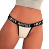 New Fashion Casual Ropa Interior Femenina Letter Hot Artist Panties Sexy Majtki Damskie Thongs Knickers Patchwork Color Tangas