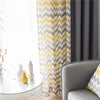 [byetee] Modern Striped Bedroom Window Curtain Tulle Living Room Blackout Kitchen Curtains Drapes for Balcony