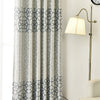 Modern Thick Blackout Curtain Drapes for Living Room Bedroom Geometric Door Window Curtains Grey & Burgundy