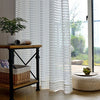 Jacquard Striped Sheer Curtains for Living Room Tulle Curtains in the Bedroom Home Decoration Curtain Drapes on the Window