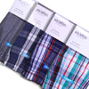 High Quality ! ekMlin Brand 4-Pack Men's Boxer Shorts Woven Cotton 100% Plaid 50s