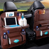 Pu Leather Pad Bag Car Seat Back Organizer Foldable Table Tray Travel Storage Bag Foldable Dining Table Car Seat Storage Bag