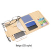 IKSNAIL Auto Car Accessories Sunglasses Clip Car Storage Bag Multifunctional Sun Visor Bill Business Card Holder Storage Box
