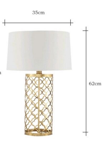 High Quality Modern Luxury Table Lamp Villa Golden Dining Table Decoration Table Lamp Nordic Retro Bedroom Bedside LED Light