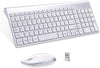 Wireless keyboard and mouse set ergonomic silent keyboard USB interface for Android Apple TV MAC - Surprise store