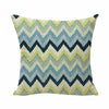 EHOMEBUYCushion Cover Green Blue Striped Cushions Home Decor Living Room Seat Printed Pillowcases Cover For Cushion Sofa