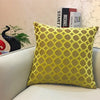 Chenille Flocking Pillow Case Cushion Cover Grey Yellow Purple Red Green Coffee Circle Home Decorative Pillow Cover 45x45cm
