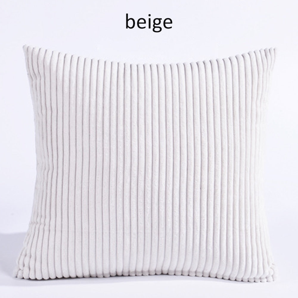 Knitted Pillow Covers Solid Color Square Pillow Case Soft For Sofa Bed Nursery Room Cushion Case Tassels Knitting Pillowcase