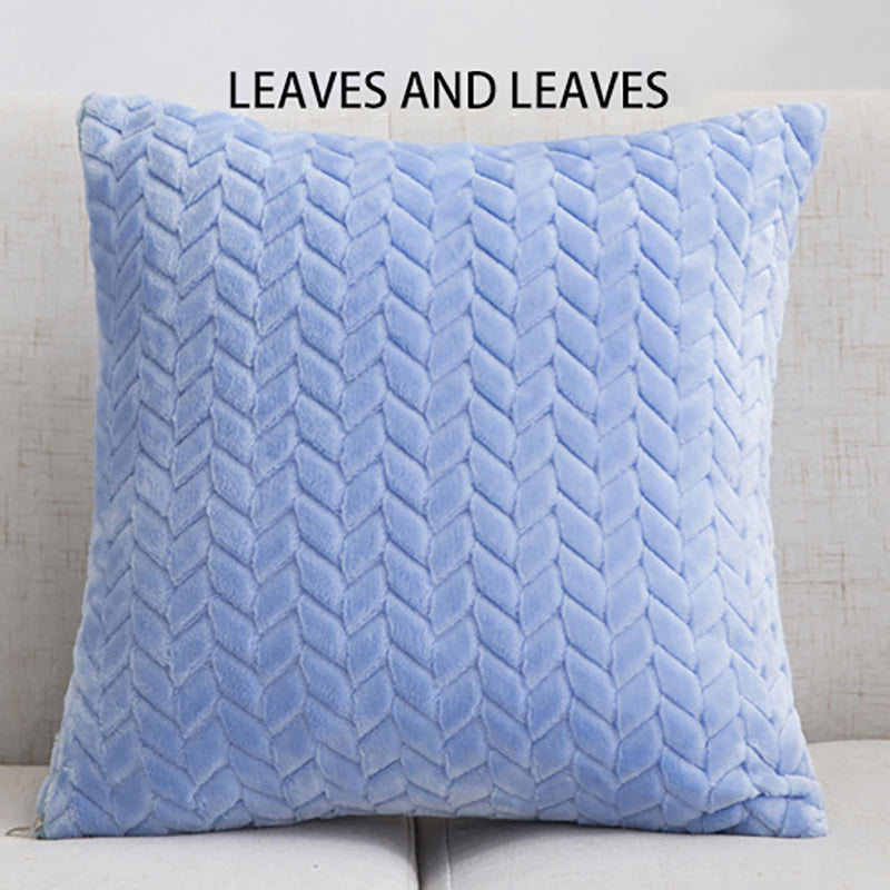 45x45cm Plush Pillow Case Brief Sofa Office Car Decorative Cushion Covers Back Cushion Comfortable Not Vacuuming Pillow Cover