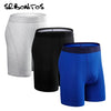 Underwear Men Brand 3pcs Long Boxers Man Boxer Shorts Mens Underpants Men's Panties Underware Cotton Boxershorts Plus Size 7xl