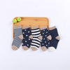 5 Pair/Lot Kids Soft Cotton Autumn Winter Socks Boy Girl Baby Cute Cartoon Warm Stripe Dots Fashion Sport Socks Children Gift