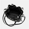 FUNMARDI Brand Design PU Leather Shoulder Bag Pleated Stripe Bucket Bag Ladies Crossbody Bag For Women Bag 2021 Handbag WLHB3081