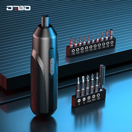 DTBD USB Rechargeable Electric Screwdriver Set Multifunctional Screwdriver Drill Set Industrial Grade Changeable Screwdriver