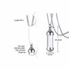 Vnox Can Open Hollow Tube Necklaces for Women Men Urn Ashes Cremation Memorial Pendants Stainless Steel Unisex Gifts Jewelry