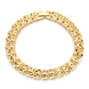 Fashion Plated 24K Gold Multi Shape Punk Bracelet Curb Cuban Chain Gold Color Bracelets Bangle For Men Women Jewelry Gifts