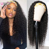 Unice Hair Velvet Headband Wig 8-26Inch Mongolian Kinky Curly Wig 100% Natural Human Hair Glueless Headband Wig