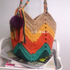Beach Hand-woven Women Shoulder Bag Handmade Crochet Knitted Women Handbag Fashion Cotton Weave Ladies Hand Bags Women's Bag New
