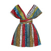 Women African Clothing Indian Dashiki Retro Print Jumpsuit Mini Skirt Shorts Party Clothes Fashion Ankara Kanga Vintage Vestidos