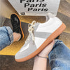 2021 New Mens PU Leather Shoes Fashion Sneakers Casual Loafers Flats Skateboarding Shoes Low Cut Trend Creepers Brand Design