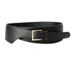 Fashion women's wide belt golden double pin buckle luxury PU leather sweater belt dress coat waist belt 203
