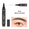 VISIBLE Waterproof 4 Fork 3D Eyebrow Pencil Natural Long Lasting Liquid Brown Nib Eyebrow Pencil Eyebrow Makeup Cosmetics