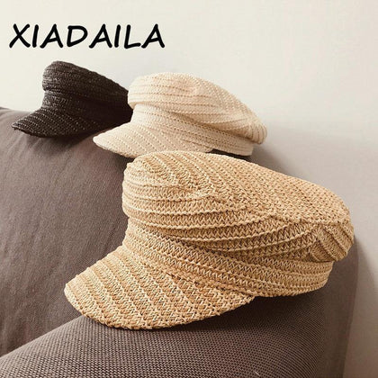 2020 New High Quality Design Military Caps Wisk Material Women Straw Hat With Popular Breathable Visor Cap - Surprise store