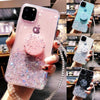 Bling Glitter Case For iPhone 11 Pro Max 11 Pro 11 XS XR X XS Max 6s 6 7 8 PlusSlim Case With Stand Holder Phone Cases Socket - Surprise store