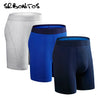 Underwear Men Brand 3pcs Long Boxers Man Boxer Shorts Mens Underpants Men's Panties Underware Cotton Boxershorts Plus Size 7xl