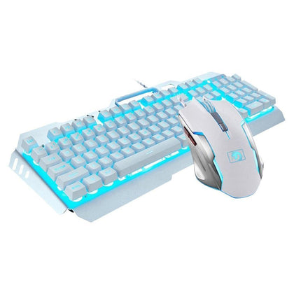 K670 Wireless Rechargeable Gaming Keyboard + Mouse Set LED Backlit Mechanical Feel USB Keyboards Mice Combos - Surprise store