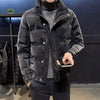 Men's  Jacket new style men's fashion casual high-end Slim brand thick down cotton coats S-5XL