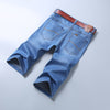 2021 Big Size Summer New Men Business Denim Shorts Fashion Casual Stretch Slim Blue Thin Short Jeans Male