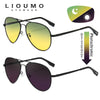 LIOUMO Pilot Sunglasses Polarized Men Photochromic Day Night Driving Glasses Women Chameleon Goggle UV400 lentes de sol hombre