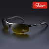 Cook Shark's new aluminum magnesium sunglasses men's sunglasses HD polarized driving drivers color glasses tide