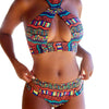 #H30 Sexy Swimwear Women Geometric Print Bikini Set Bathing Suit Women Push up Bikini Padded Bra Swimsuit Swimwear