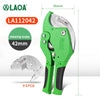 LAOA PVC Pipe Cutter 36mm 42mm SK5 Body Tube Cutter PVC/PE/VE Ratchet Scissors Hose Cutting Hand Tools