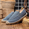2021 Summer New Men's Linen Casual Shoes Handmade Weaving Fisherman Shoes Fashion Holiday Flat Espadrilles Beach Shoes Big Size