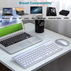 Wireless keyboard and mouse set ergonomic silent keyboard USB interface for Android Apple TV MAC - Surprise store