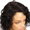 Trueme Curly Human Hair Short Wigs For Black Women Remy Brazilian Hair Water Wave U Part Lace Wigs For Women Curly Bob Wig