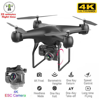 RC Drone FPV Quadcopter UAV with ESC Camera 4K Professional Wide-Angle Aerial Photography Long Life Remote Control Fly Machine - Surprise store